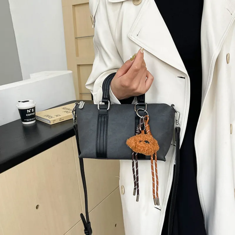 GOX PU Handbag, Shoulder Bag, Crossbody Bag Regular Women's Black/Coffee/Sky Blue-2