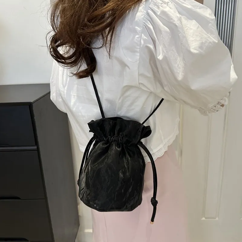 GOX PU Shoulder Bag Regular Women's White/Black/Blue/Silver/Pink-6