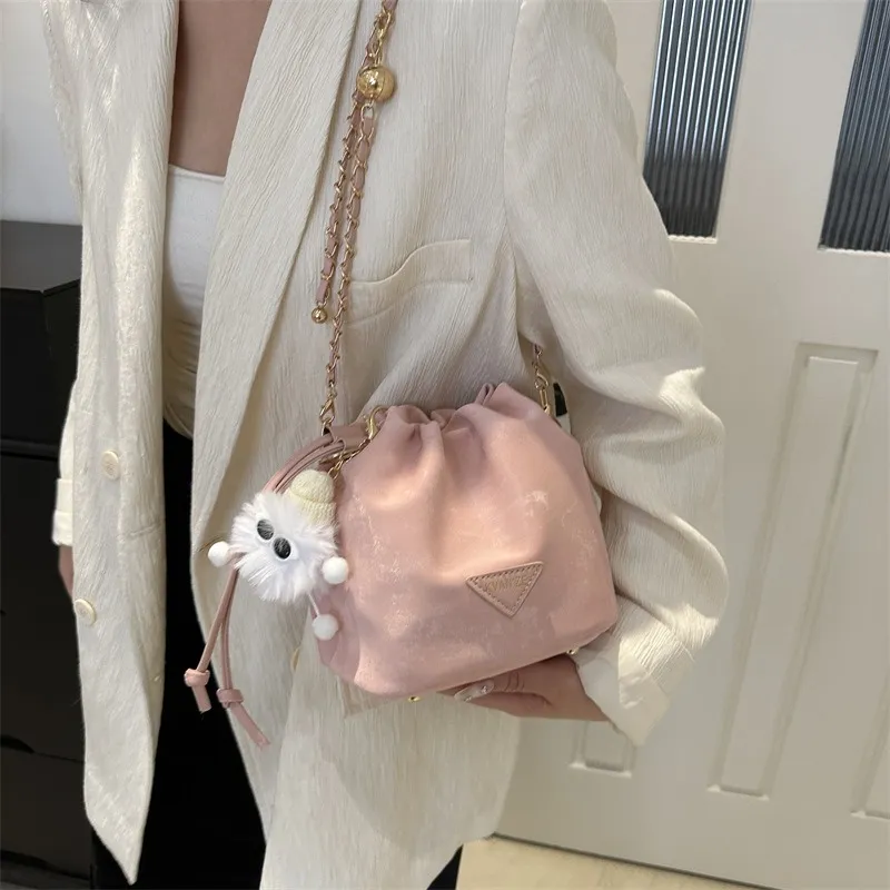GOX PU Shoulder Bag Regular Women's White/Black/Purple/Coffee/Pink-34