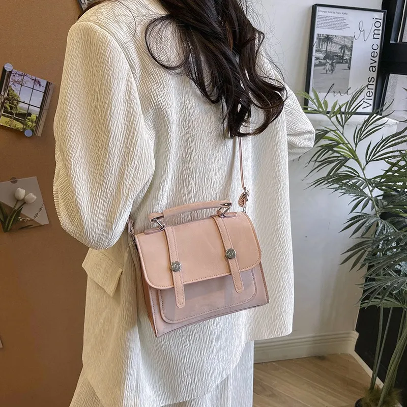 GOX PU Shoulder Bag, Crossbody Bag, Handbag Regular Women's White/Black/Silver/Pink-19