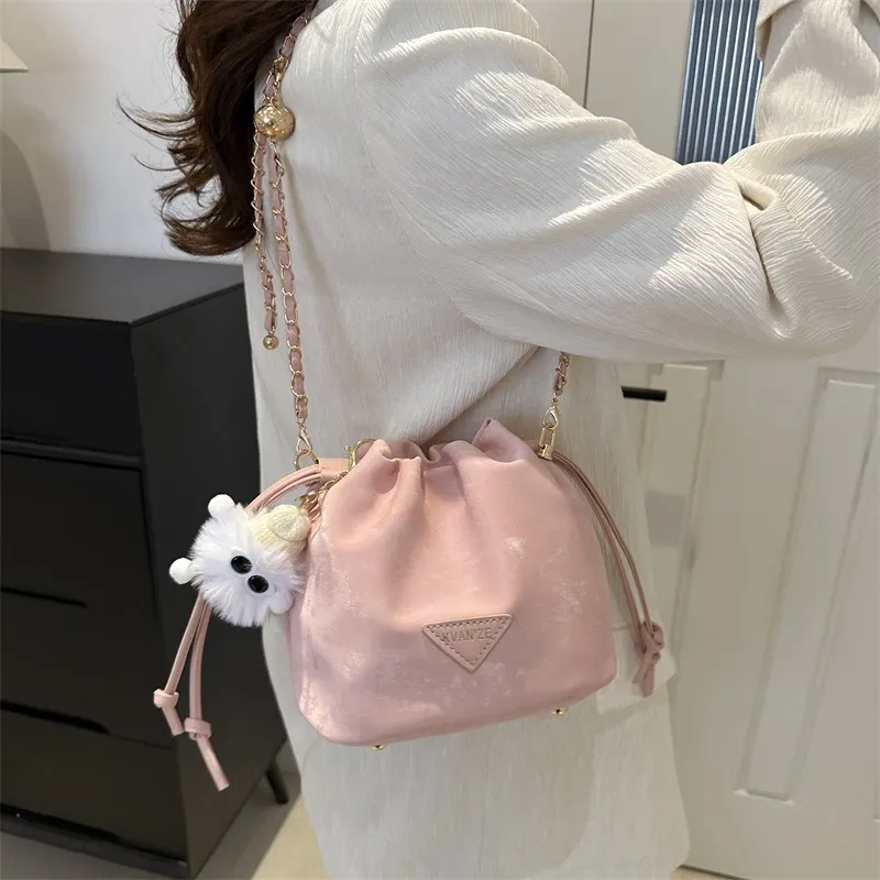 GOX PU Shoulder Bag Regular Women's White/Black/Purple/Coffee/Pink-35