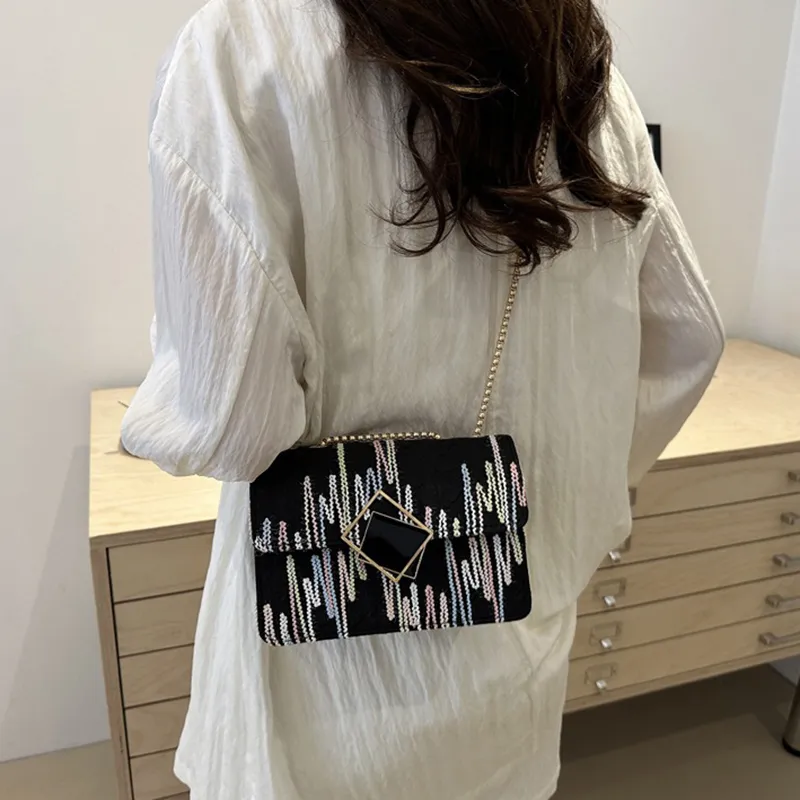 GOX PU Crossbody Bag, Shoulder Bag Regular Women's Black/White/Pink/Blue-6