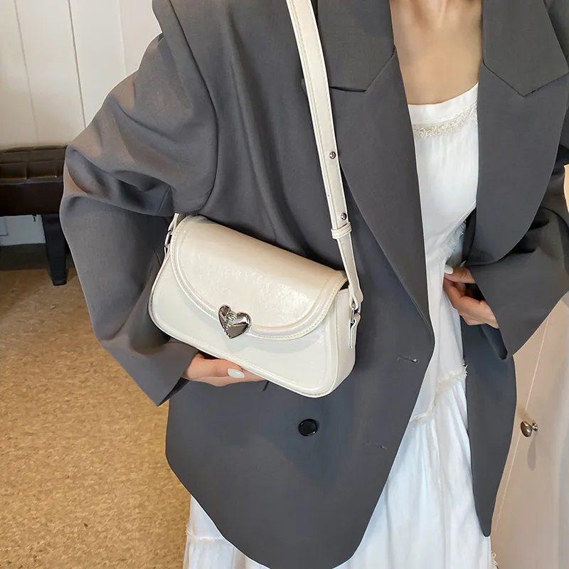 GOX PU Shoulder Bag, Crossbody Bag Regular Women's White/Silver/Black/Red-15