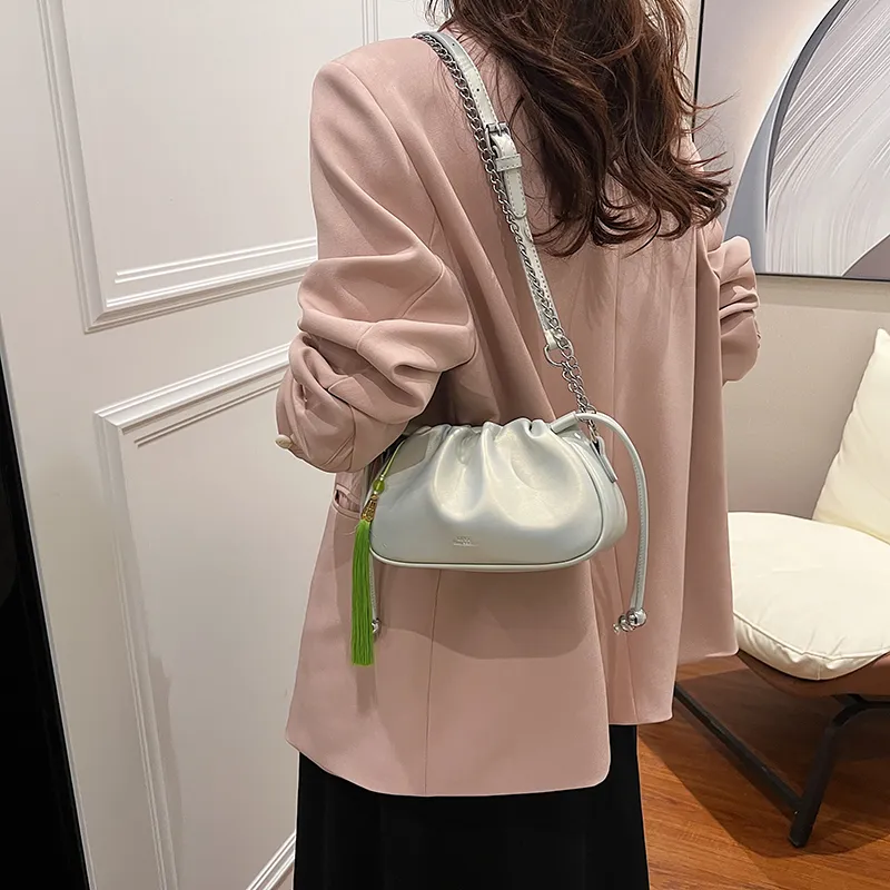 GOX PU Crossbody Bag, Shoulder Bag Women's Silver/Black/Pearl Pink/Glossy Silver-15