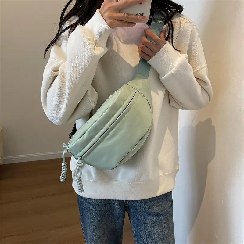 GOX Canvas Sling Bag Regular Unisex Ecru/Black/Yellow/Light Green/Pink-29