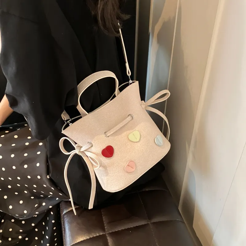 GOX PU Shoulder Bag Women's Ecru/Blue-1