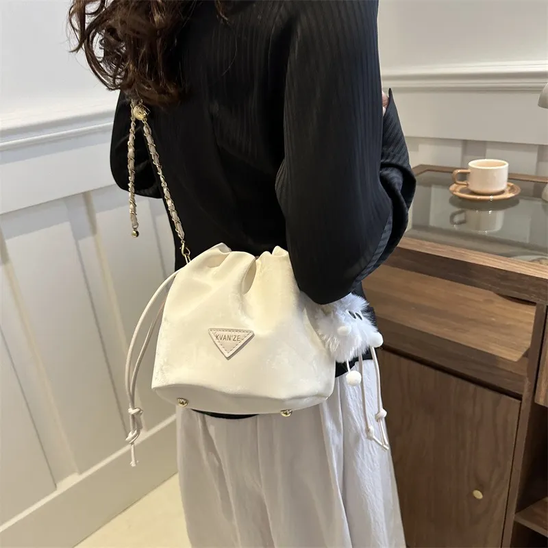 GOX PU Shoulder Bag Regular Women's White/Black/Purple/Coffee/Pink-20