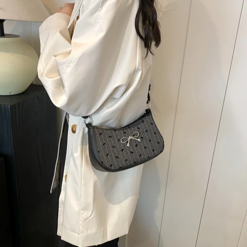 GOX PU Shoulder Bag Regular Women's Black Polka Dot/Black Butterfly/Gray Heart/Gray Polka Dot-9