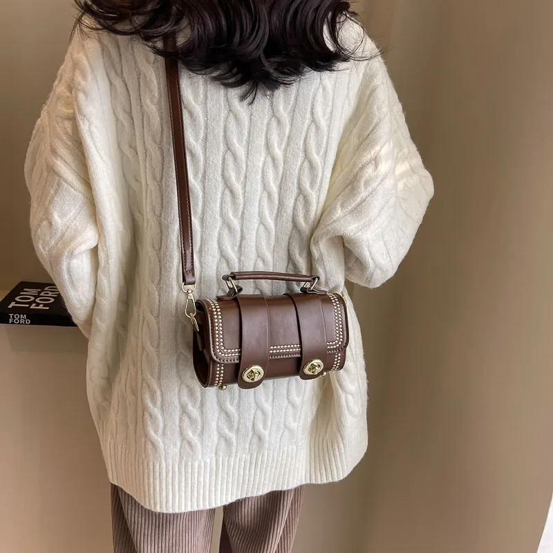 GOX Handbags Coffee+Exquisite Shopping Bag-5