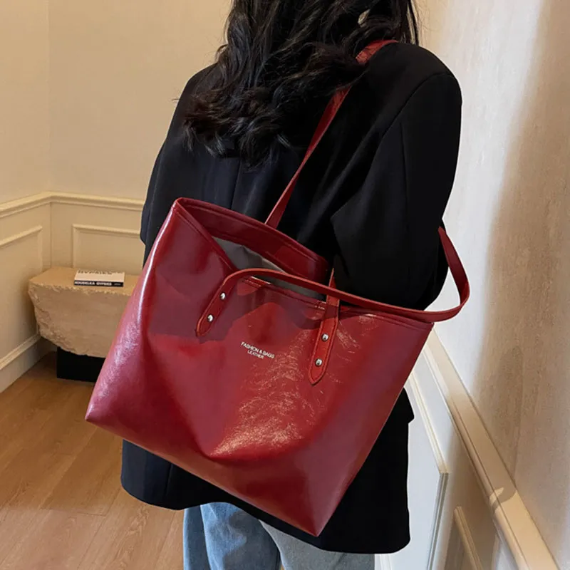 GOX PU Tote Bag, Shopping Bag, Shoulder Bag Women's Multicolor-7
