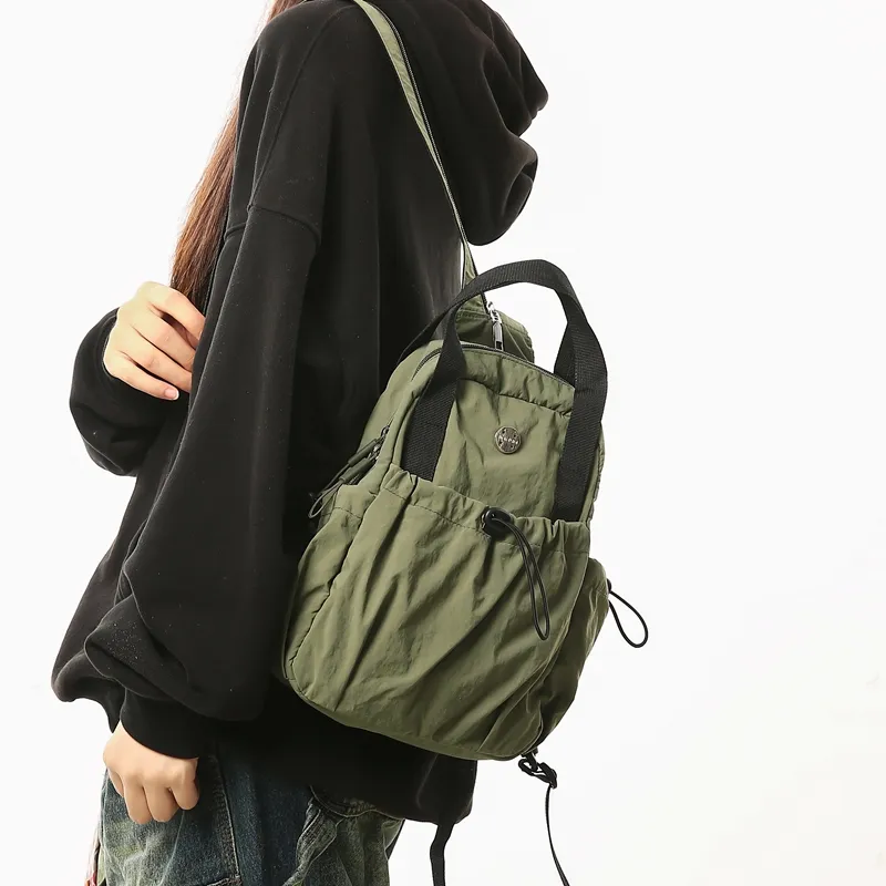 GOX Nylon Sling Bag Regular Unisex White/Black/Red/Light Purple/Green/Yellow/Khaki-22
