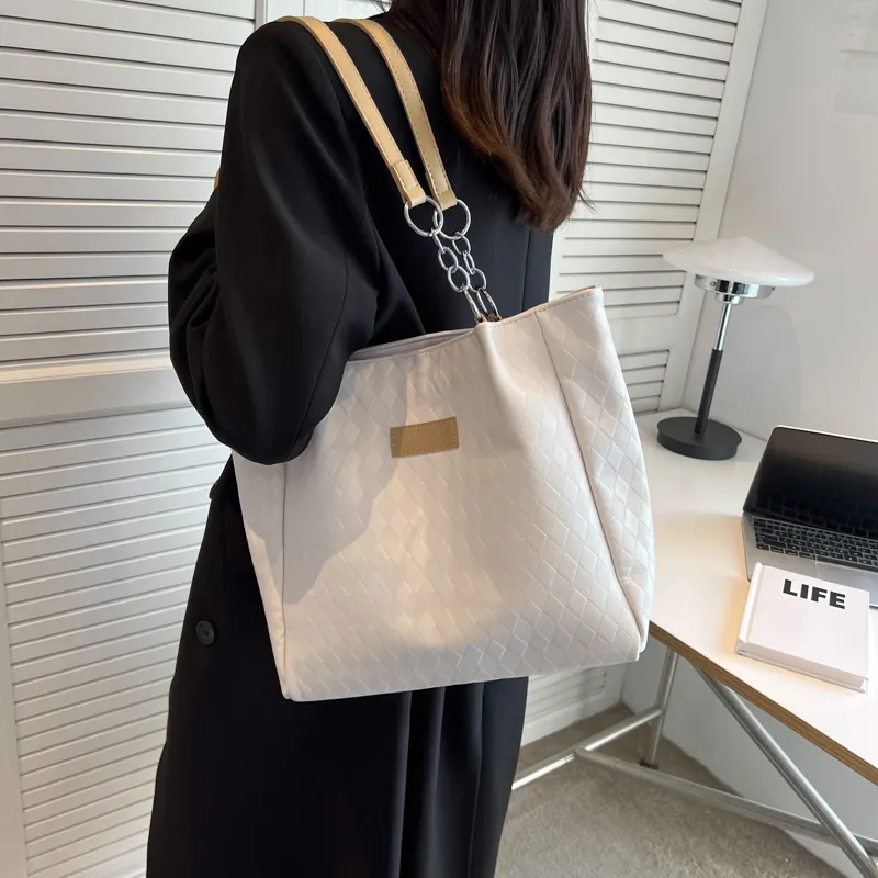 GOX PU Shoulder Bag Regular Women's Black/Khaki/Coffee-9