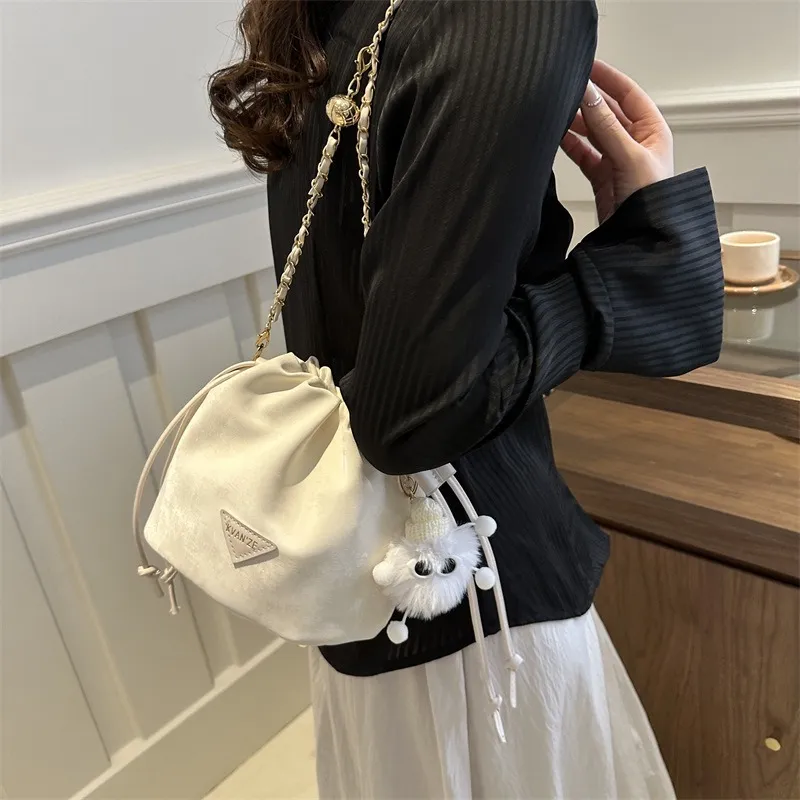 GOX PU Shoulder Bag Regular Women's White/Black/Purple/Coffee/Pink-18