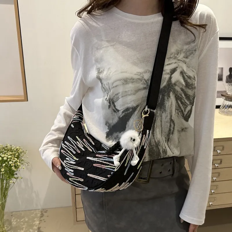 GOX Pu Shoulder Bag Women's White/Black/Yellow/Pink-27