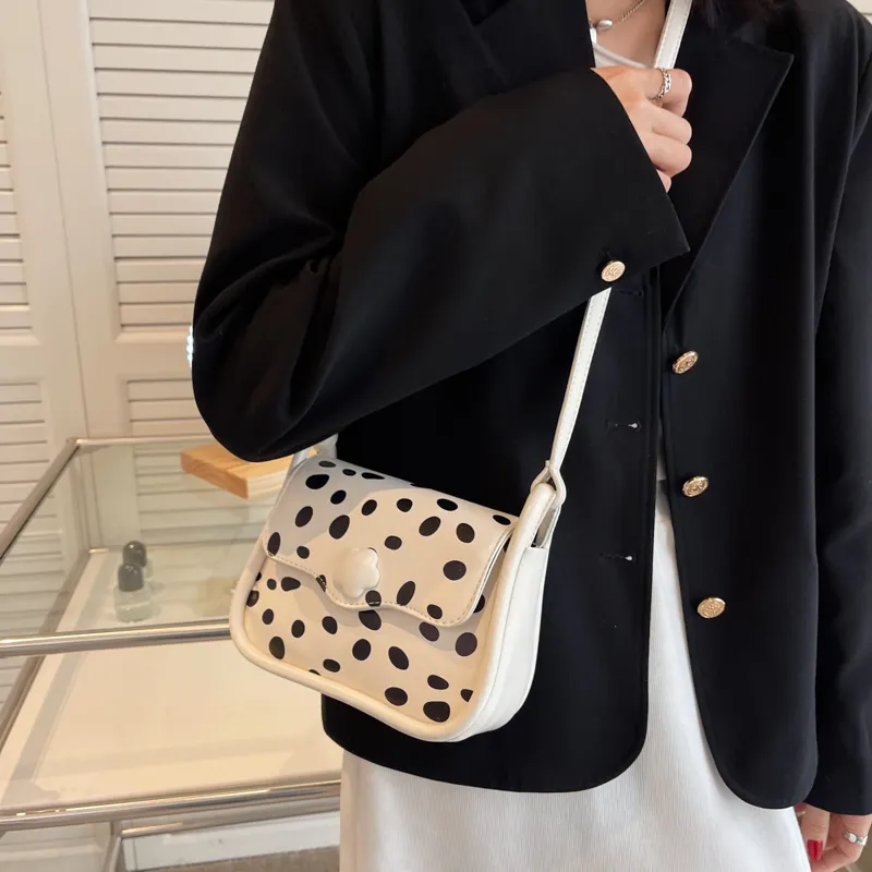 GOX PU Crossbody Bag Regular Women's Green/Pink/Milk Texture/Small Flower-13