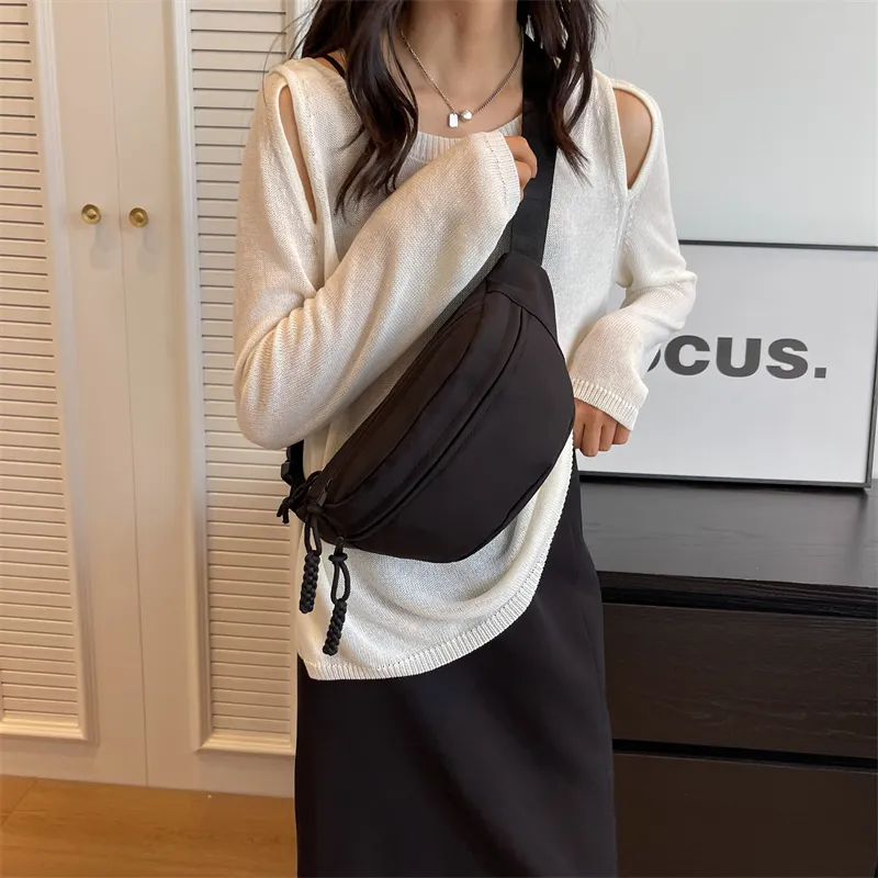 GOX Canvas Sling Bag Regular Unisex Ecru/Black/Yellow/Light Green/Pink-14
