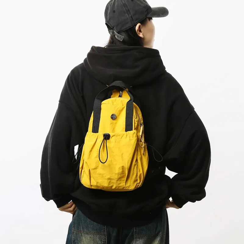 GOX Nylon Sling Bag Regular Unisex White/Black/Red/Light Purple/Green/Yellow/Khaki-10