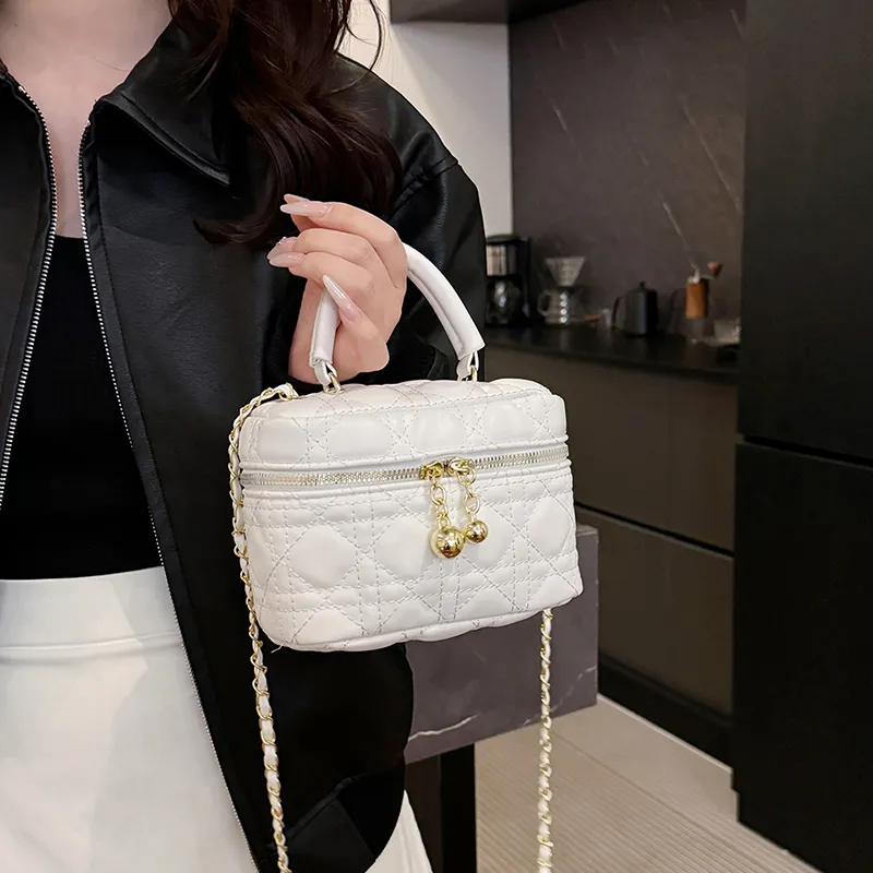 GOX PU Handbag Regular Women's Black/White-1