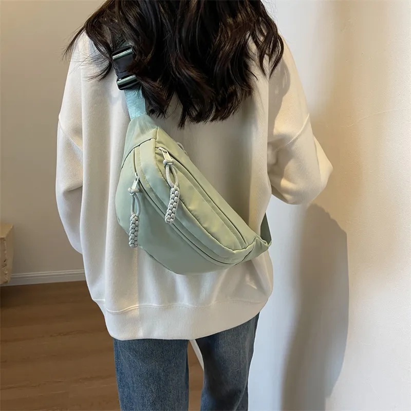 GOX Canvas Sling Bag Regular Unisex Ecru/Black/Yellow/Light Green/Pink-31
