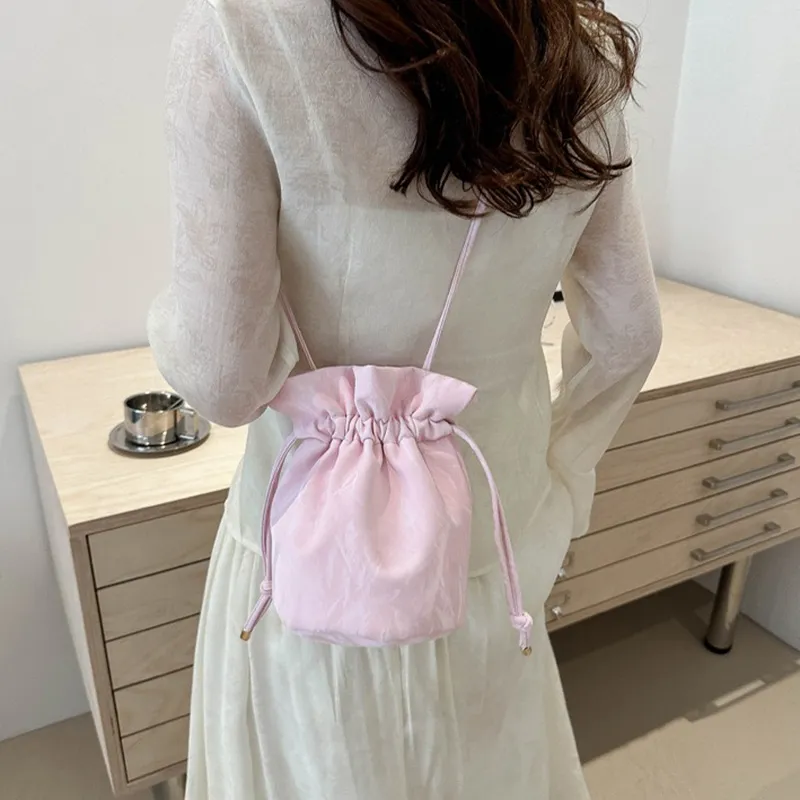 GOX PU Shoulder Bag Regular Women's White/Black/Blue/Silver/Pink-20