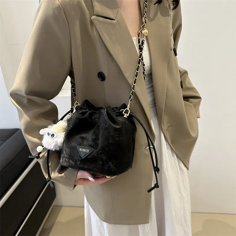 GOX PU Shoulder Bag Regular Women's White/Black/Purple/Coffee/Pink-24