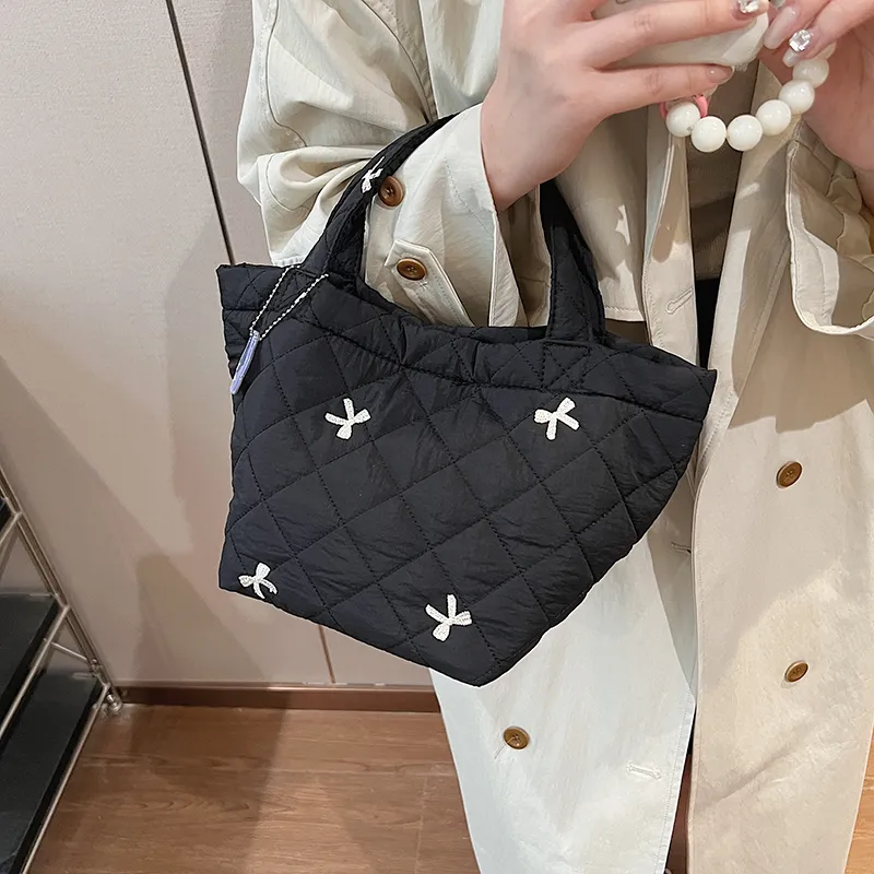 GOX Nylon Handbag Women's White/Black-8
