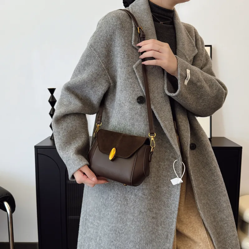 GOX PU Crossbody Bag Regular Women's Coffee/Black/Brown-1