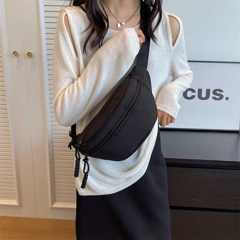 GOX Canvas Sling Bag Regular Unisex Ecru/Black/Yellow/Light Green/Pink-13