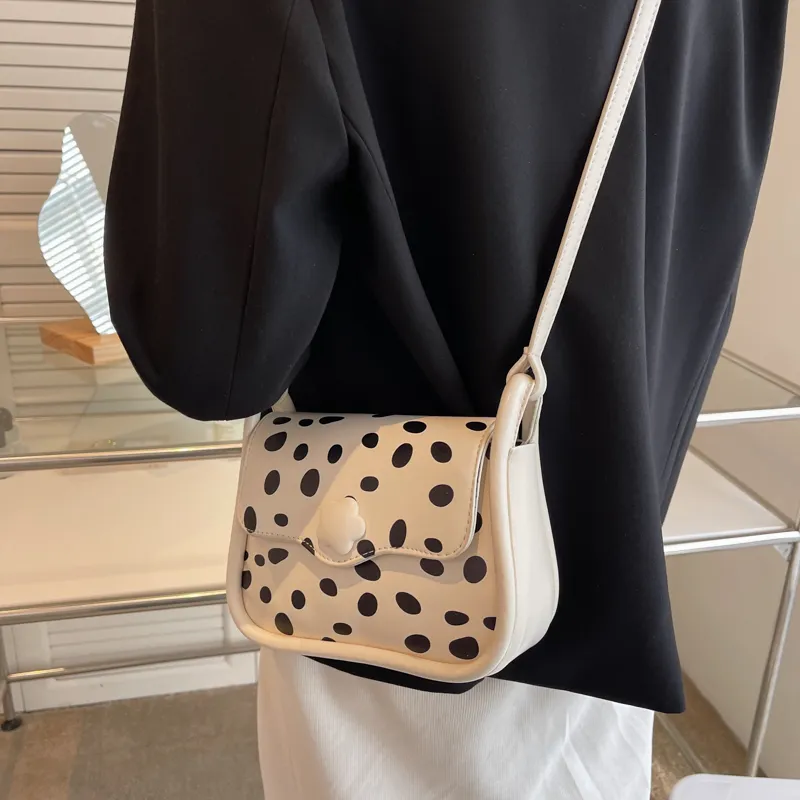 GOX PU Crossbody Bag Regular Women's Green/Pink/Milk Texture/Small Flower-16