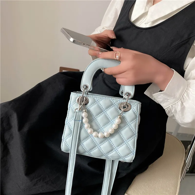 GOX PU Shoulder Bag, Crossbody Bag, Handbag Women's Blue/Brown-34