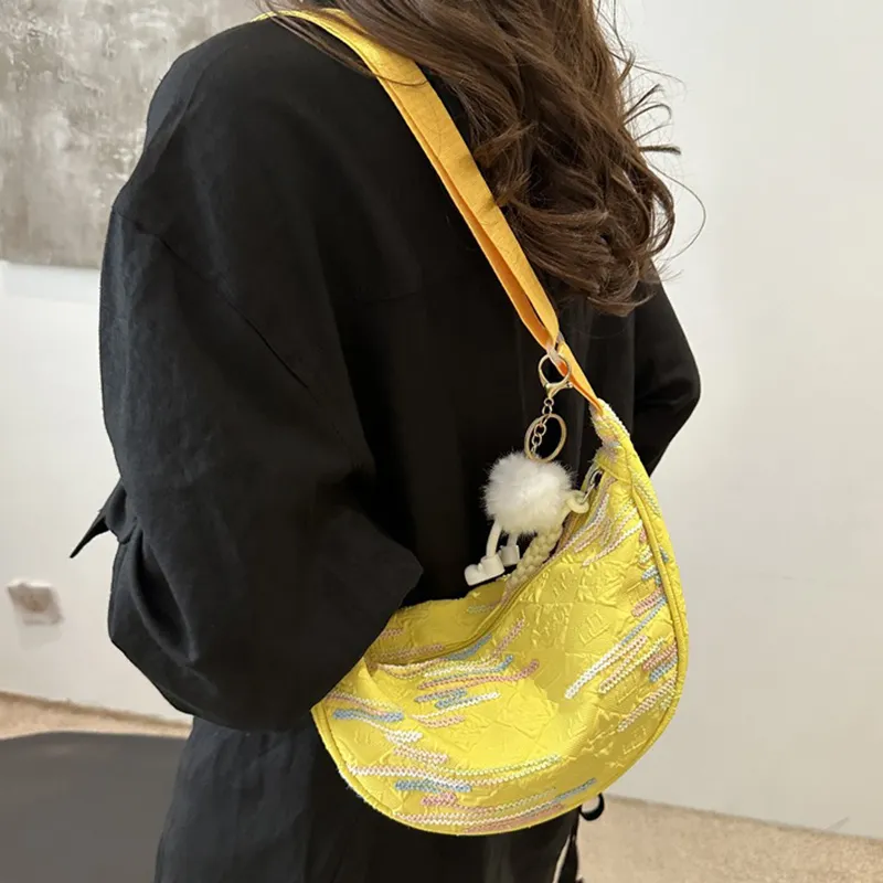 GOX Pu Shoulder Bag Women's White/Black/Yellow/Pink-31