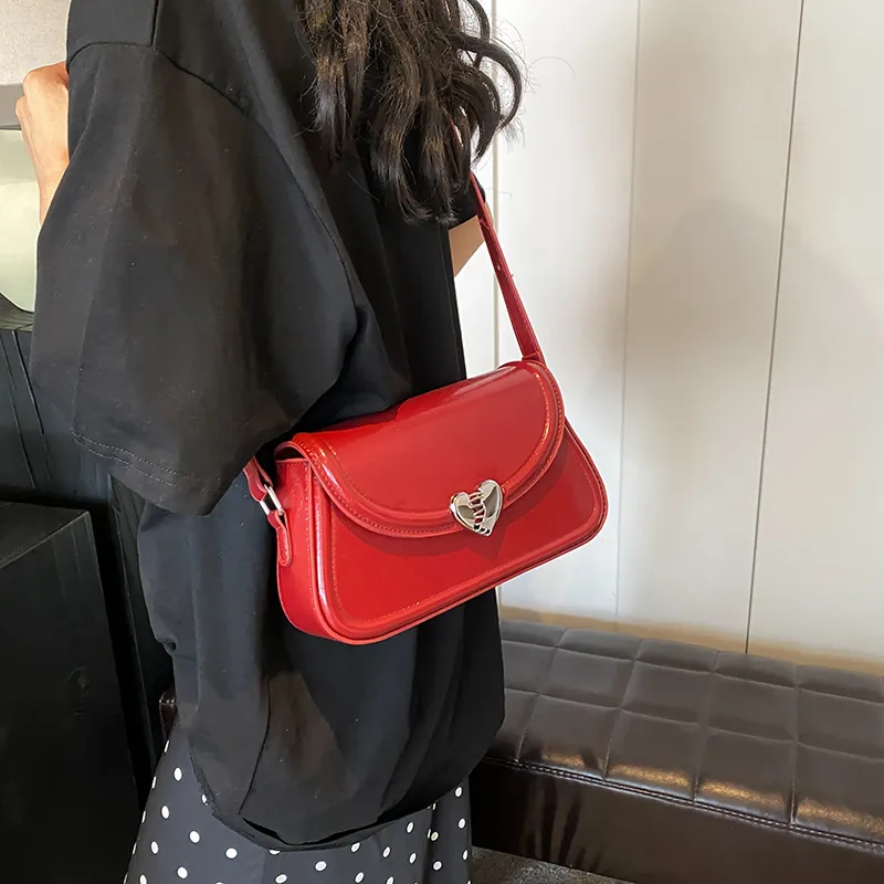 GOX PU Shoulder Bag, Crossbody Bag Regular Women's White/Silver/Black/Red-25
