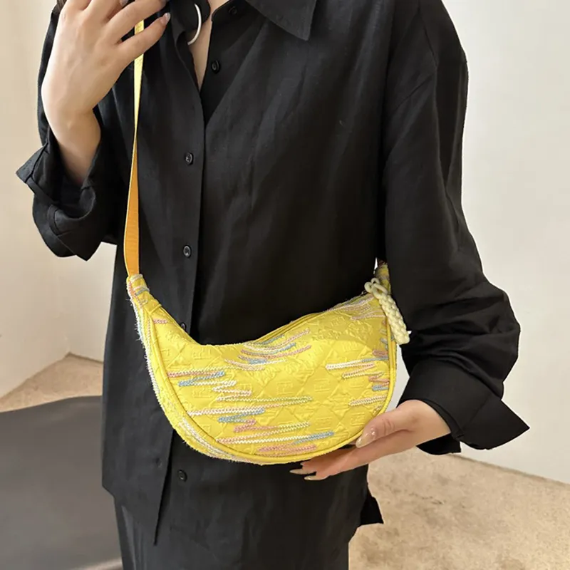 GOX Pu Shoulder Bag Women's White/Black/Yellow/Pink-13
