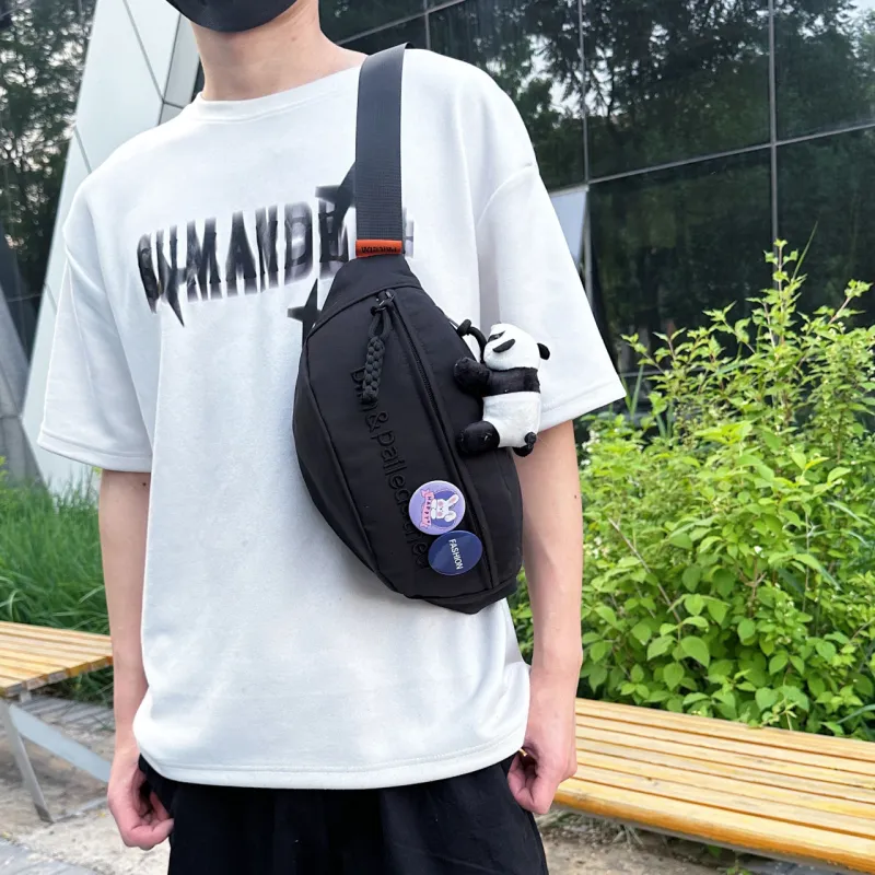 GOX Oxford Sling Bag Regular Unisex White & Red/White & Pink/White & Green/White & Blue/White/Black/Red-32