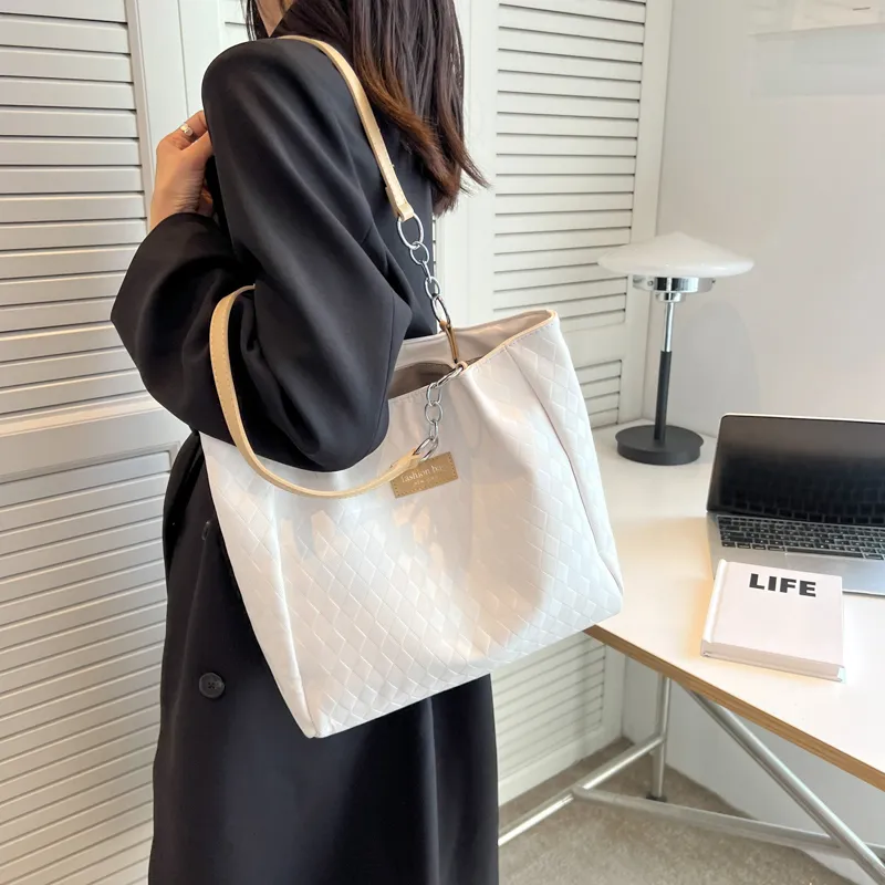 GOX PU Shoulder Bag Regular Women's Black/Khaki/Coffee-11