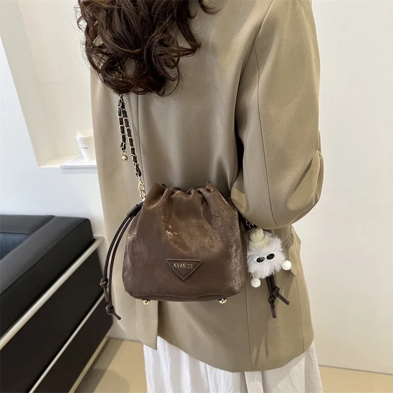 GOX PU Shoulder Bag Regular Women's White/Black/Purple/Coffee/Pink-28