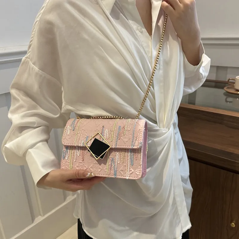 GOX PU Crossbody Bag, Shoulder Bag Regular Women's Black/White/Pink/Blue-10