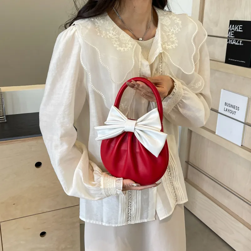 GOX PU Handbag Regular Women's Red-4