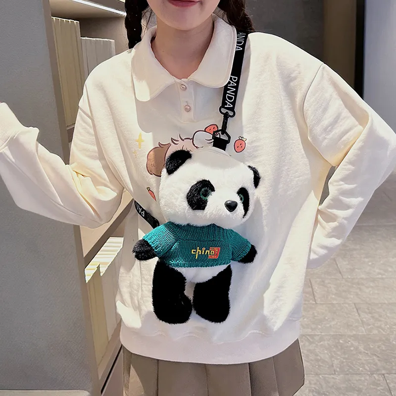 GOX Plush Sling Bag Crossbody Bag Regular Women's White-1
