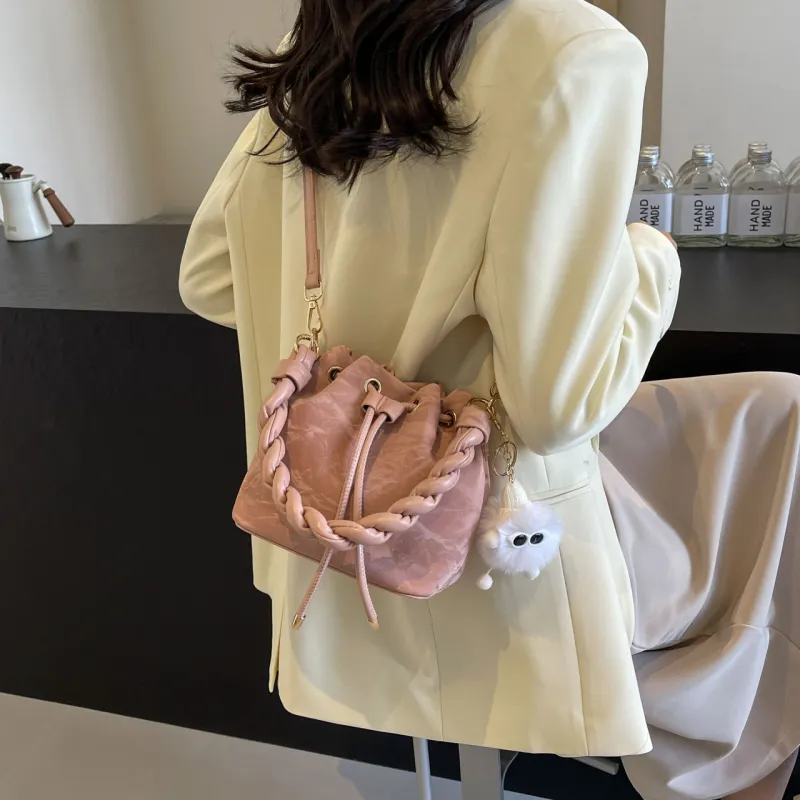 GOX PU Bucket Bag, Shoulder Bag, Crossbody Bag, Handbag Women's Multicolor-11