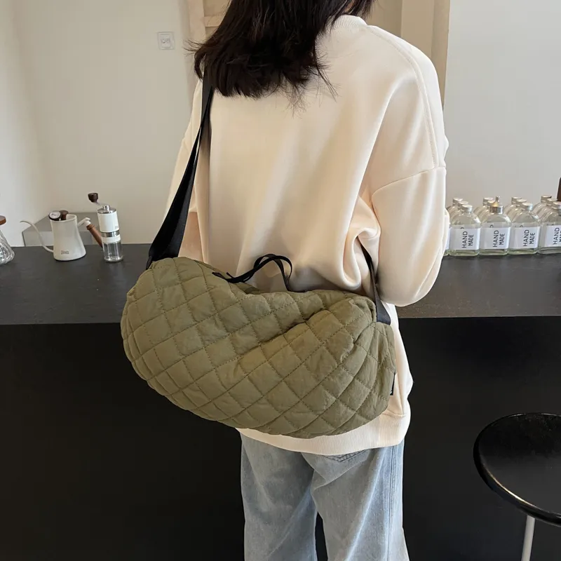 GOX Nylon Handbag Regular Unisex Ecru/Black/Khaki/Coffee/Green-30