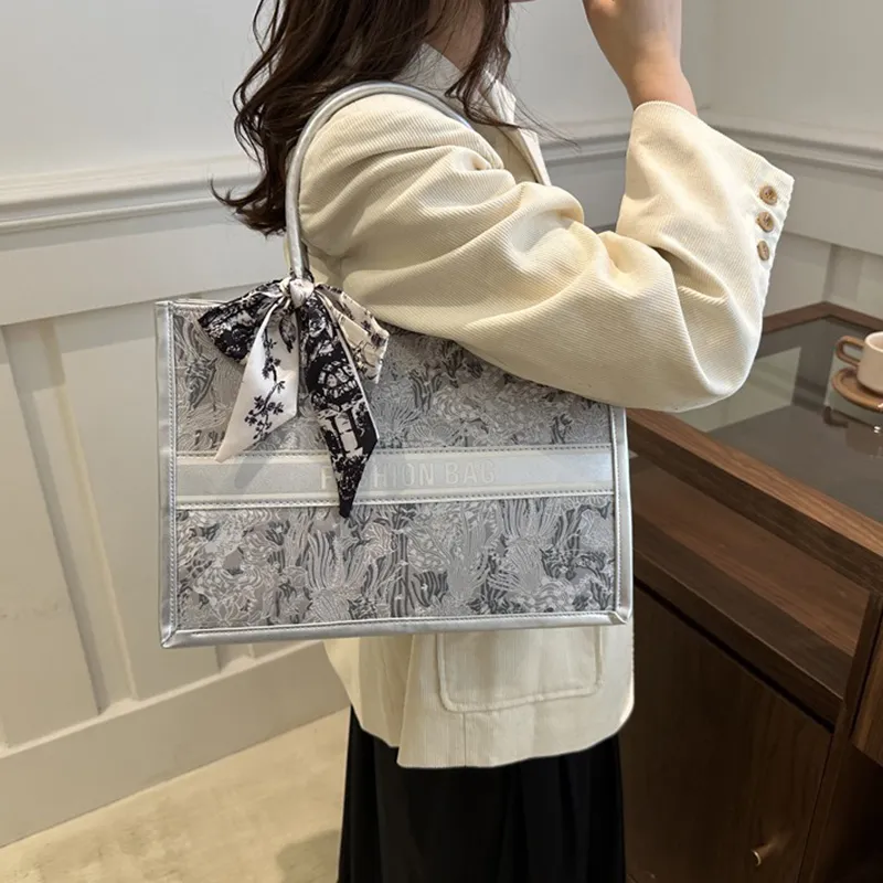 GOX PU Shoulder Bag, Handbag, Shoulder Bag Regular Women's White/Black/Silver/Pink-12