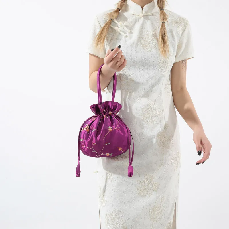 GOX Nylon Handbag Regular Women's White/Black/Pink/Red/Rose Red/Purple/Burgundy-29