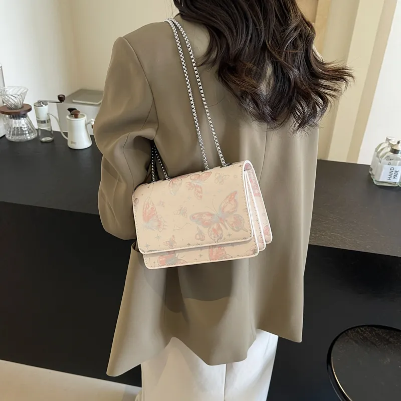 GOX PU Shoulder Bag Regular Women's Silver/Black/Pink-17