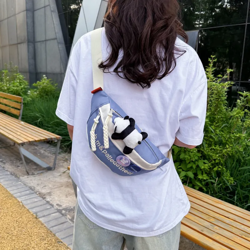 GOX Oxford Sling Bag Regular Unisex White & Red/White & Pink/White & Green/White & Blue/White/Black/Red-20