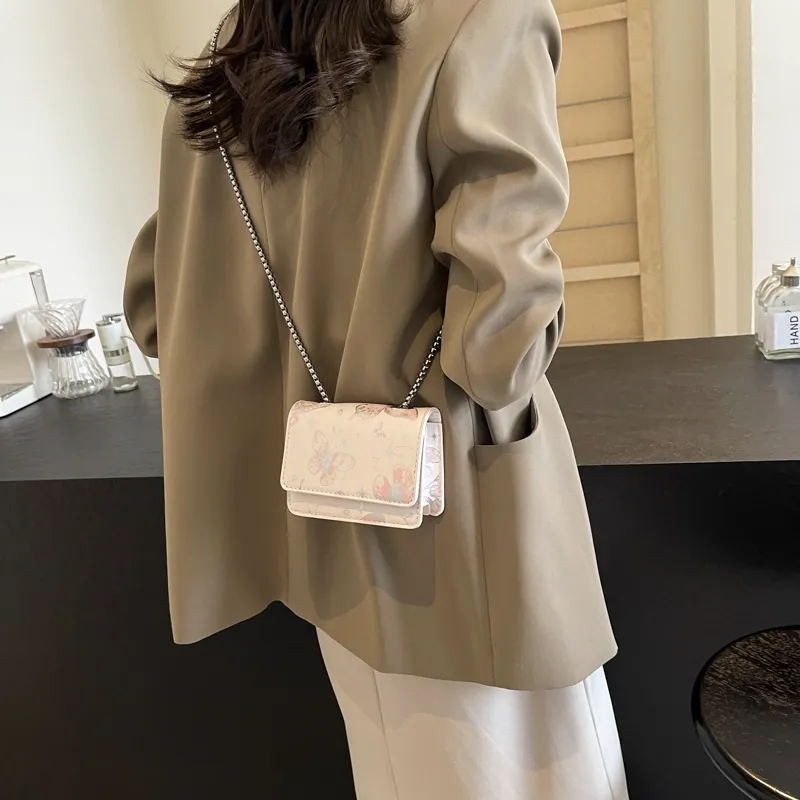 GOX PU Shoulder Bag Regular Women's Silver/Black/Pink-33