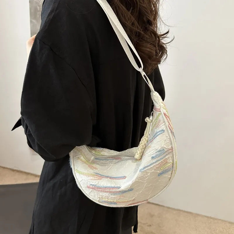 GOX Pu Shoulder Bag Women's White/Black/Yellow/Pink-2