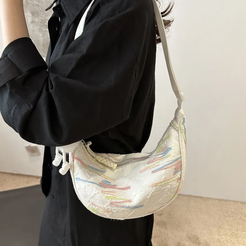 GOX Pu Shoulder Bag Women's White/Black/Yellow/Pink-23
