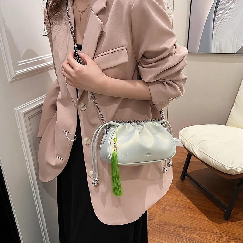 GOX PU Crossbody Bag, Shoulder Bag Women's Silver/Black/Pearl Pink/Glossy Silver-17