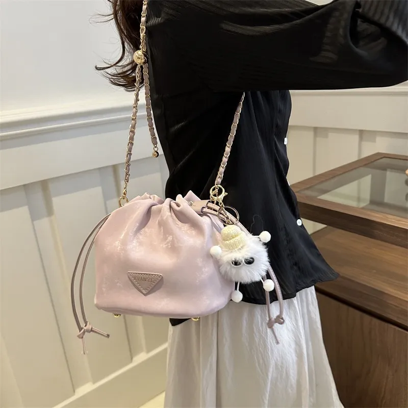 GOX PU Shoulder Bag Regular Women's White/Black/Purple/Coffee/Pink-38